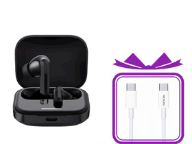 Wireless headphones No Brand Redmi Buds 5 Black + Gift Energy Storage cable Nexon Q2347 Type-c to Type-c
